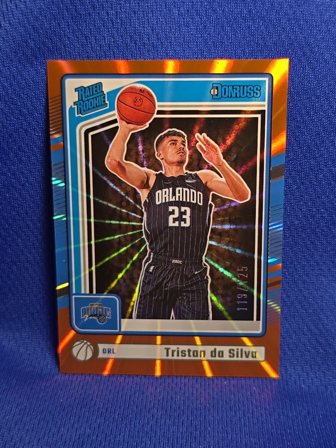 2024-25 Panini Donruss Rated Rookie Holo Orange laser /125 Tristan da Silva #203