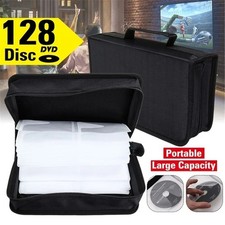 128 Pcs Disc CD Storage Case DVD Organizer Holder Bag Wallet Album Media Video