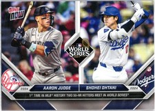 Shohei Ohtani/Aaron Judge 2024 Topps Now #863 World Series 50HR Hitters Card