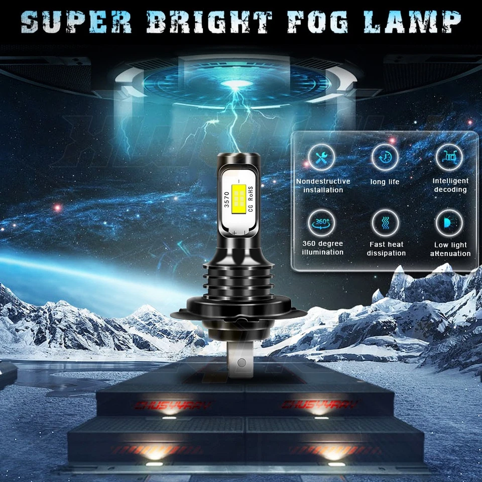 Combo faros LED blancos para Chevy Zafira 2002 2003 2004 2005 2006 H7 H11 Foto 2 de 4