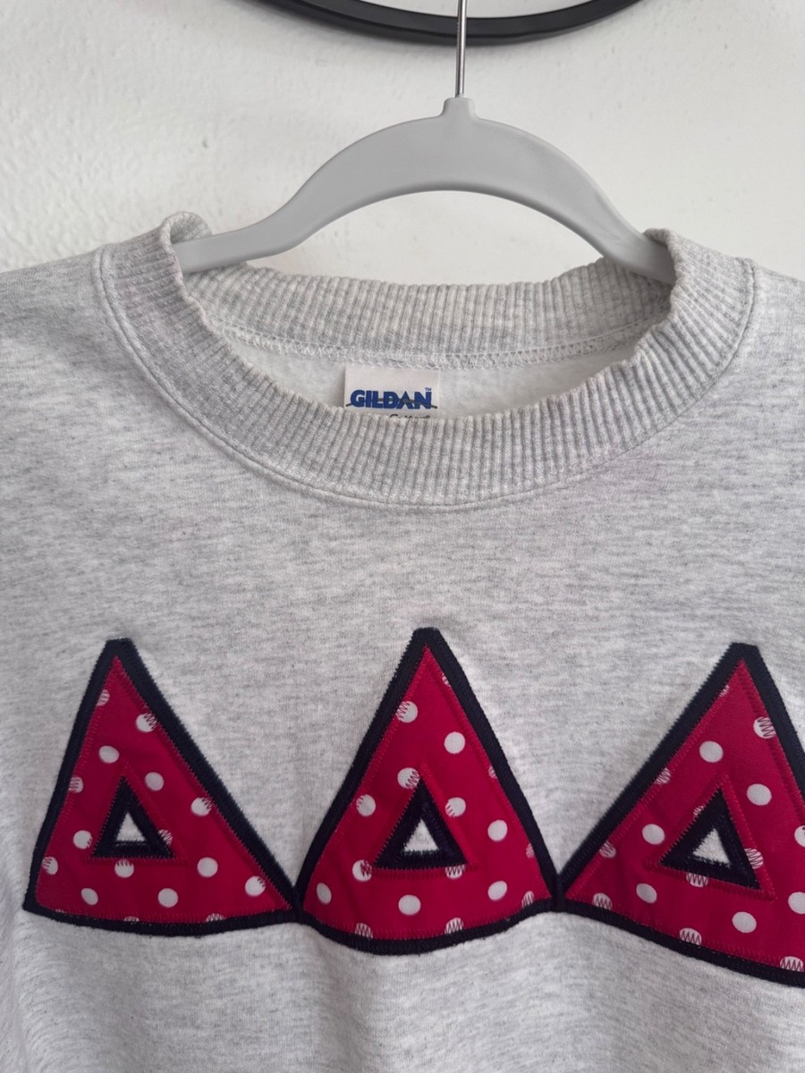 delta delta delta (tri delta) letter sweatshirt View 3
