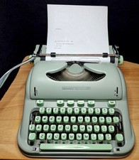 Hermes 3000 1962 All Original Seafoam Green Near Mint With Case Manual Brush thumbnail