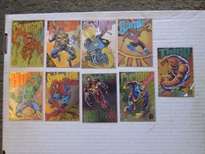 Marvel Universe 1994 9-card Power Blast chase card set