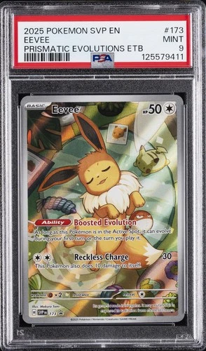 2025 POKEMON SVP EN-SV BLACK STAR PROMO #173 EEVEE PSA 9