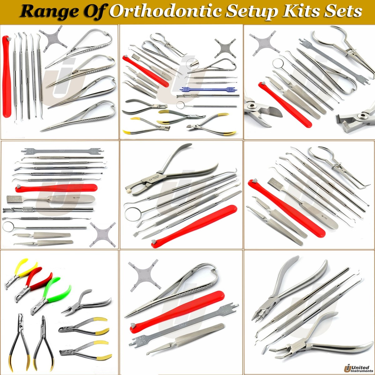 Orthodontic Braces Tool Kits Separating Band Pusher Seater Bracket