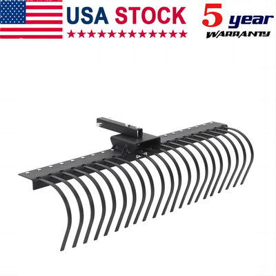#ad #ad Tow Behind Landscape Rake 60quot; Lawn Tow Dethatcher with 21 Steel Coil Tines 3 Pt $148.29