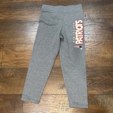 New England Patriots Children s Gray Joggers Sweatpants Medium 5/6