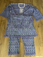 Men XL Agbada Nigeria Yoruba Igbo Purple Embroidered three piece kaftan dashiki