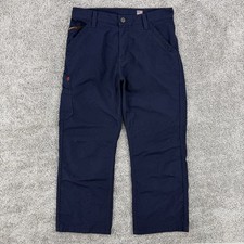 Ariat FR Pants Men  s 32x27 Navy M4 Relaxed Boot Ripstop Work Utility Western