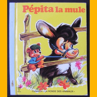 La Ronde des Animaux PÉPITA LA MULE Claude Lanssade Studio JAY 1970er Jahre