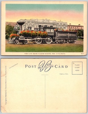 Countess of Dufferin Locomotive Winnipeg Canada Postcard