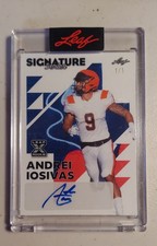 2023 Leaf Signature Series Andrei Iosivas #BA-AI1 Pixel Auto Rookie RC 1/1 