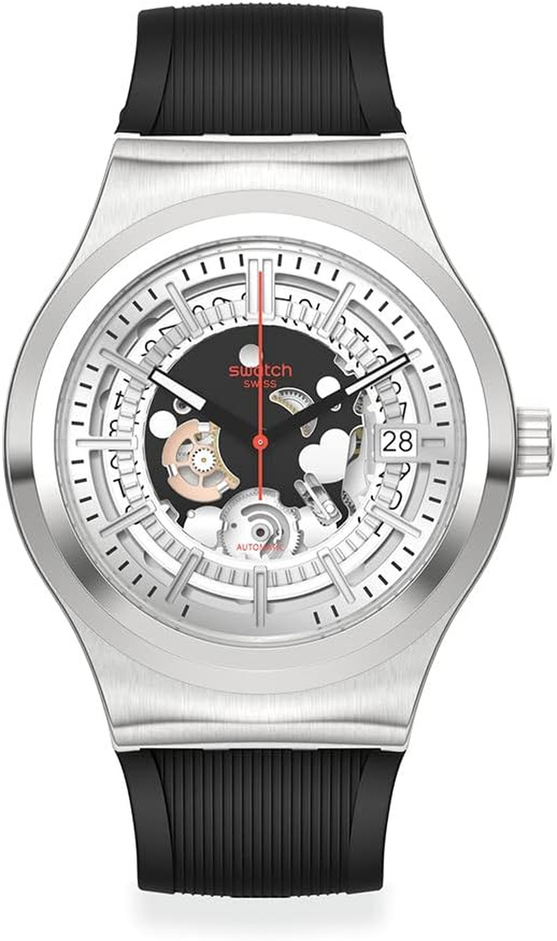 Waterproof Sistem51 Casual Unisex Sist Grey Watch Irony Swatch Automatic Polymer - VintageWatches.PK Waterproof Sistem51 Casual Unisex Sist Grey Watch Irony Swatch Automatic Polymer - vintagewatches.pk