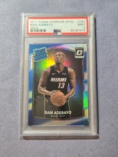 PSA 9 Bam Adebayo RC 2017-18 Donruss Optic Rated Rookie Silver Holo #187 MINT