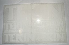 TEKIN Racing Gear White Decal Sticker 3 1/4  X 5 1/4  RC Car Vintage New