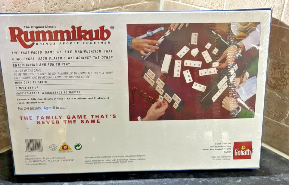 Vintage 1995 New & Sealed Goliath Rummikub Board Game The Original Classic Game - Image 2 of 3