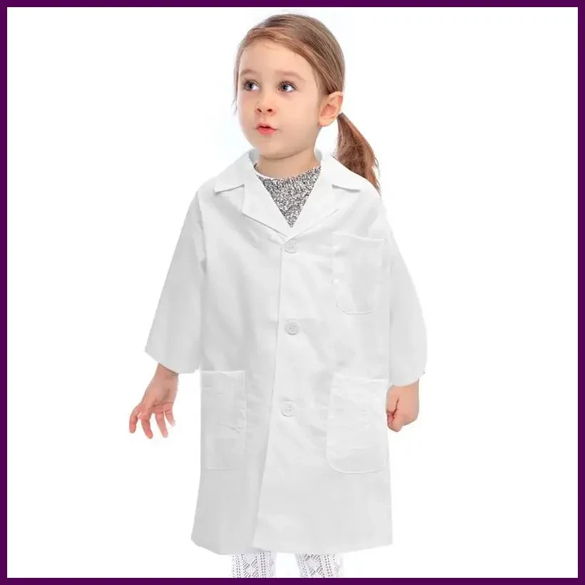 VETEMENTS 1pz Abbigliamento Laboratorio Bianco Lavabile Scienziato Cappotto Bambini Costume Bambini Cappotto Laboratorio