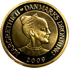 Denmark 2009  20 Kroner Proof - Margrethe II  Færøbåd (06915)