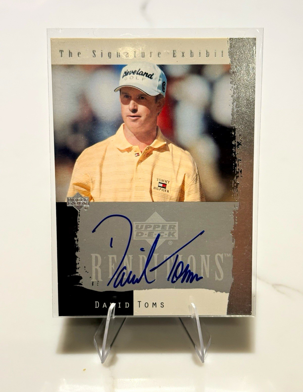 Upper Deck Renditions The Signature Exhibit David Toms Auto Insert DT 2003