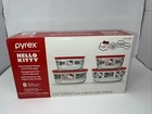 NEW - Pyrex Hello Kitty 8 Piece Set (4 glass bowls + 4 Lids)