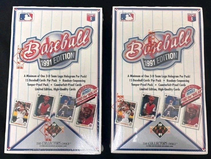 Lot 2 1991 Upper Deck Baseball Low Series Michael Jordan SP1 Find The Nolan Auto