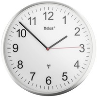 Mebus 19411 Funk Wanduhr 30 Cm Silber