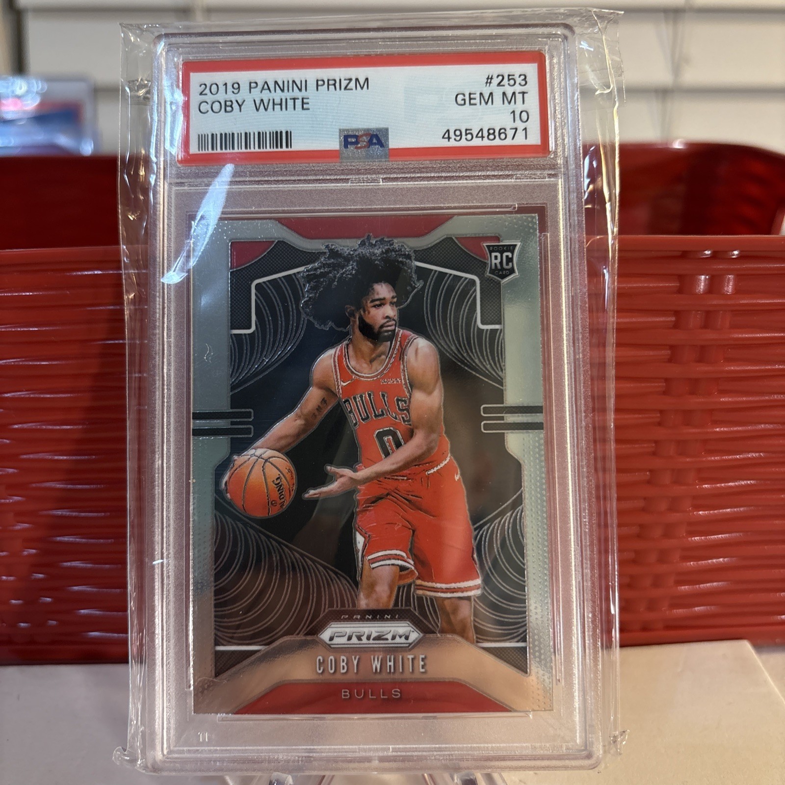 2019-20 Panini Prizm - Rookie Coby White #253 Ball in Right Hand (RC)