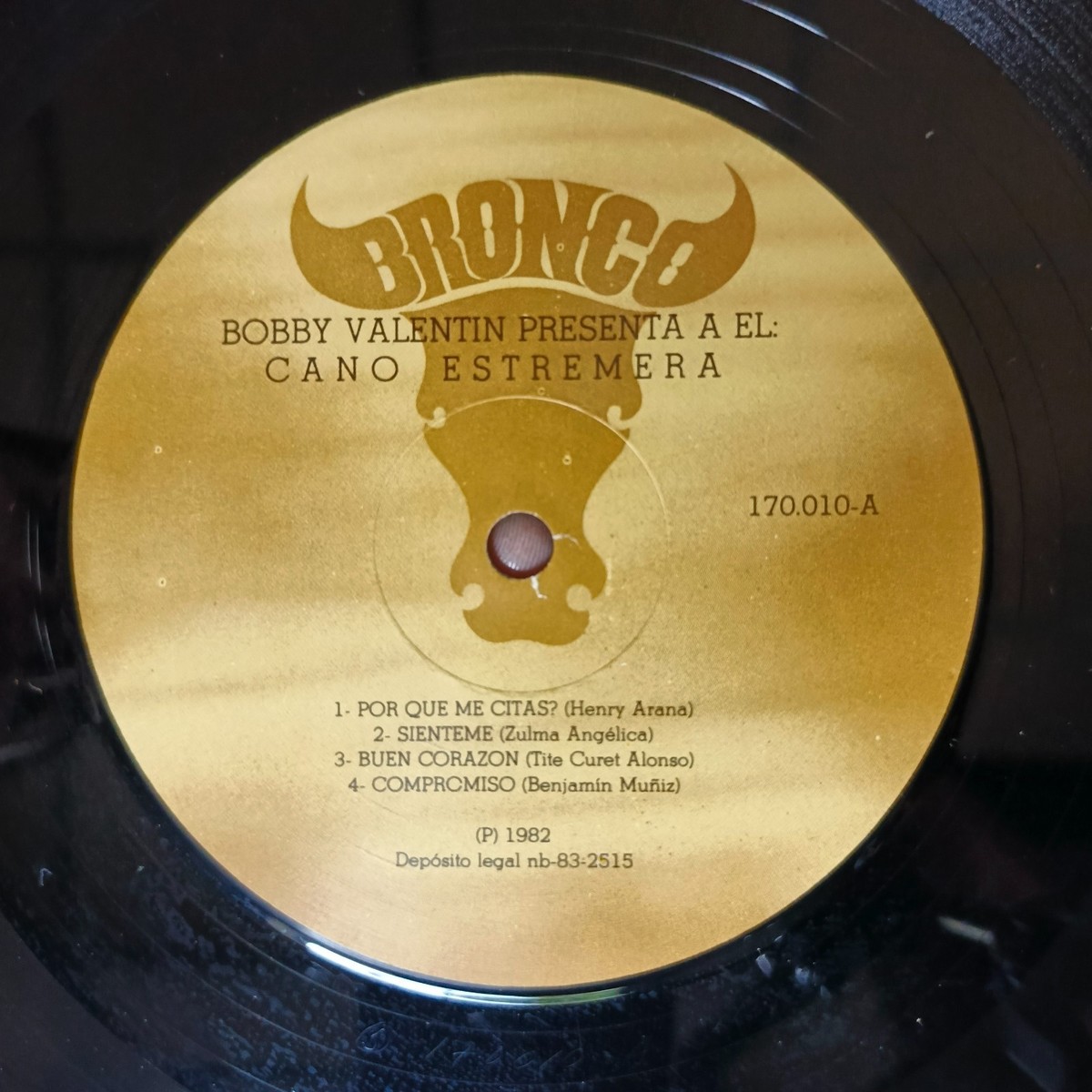 Bobby Valentin Presenta A El Cano Estremera [1982] Vinyl LP