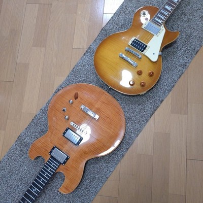 Electric Guitar DBZ Flame Top Imperial Chamber Natural | eBay