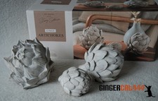 Stacey Salomon Set 3 x Artichoke Resin Ornament Shabby Chic Home Decor BNIB