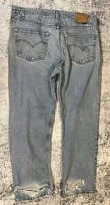 Vintage Levis 505 Jeans Mens 40x30 Blue Denim Straight 90s Classic Casual