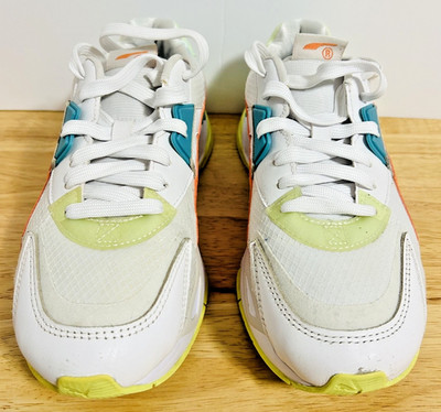 PUMA Mirage Sport Remix Sneakers Women's 7 White Orange Teal 384074-02
