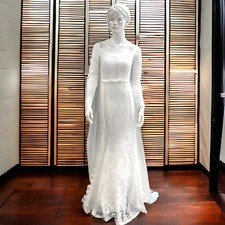 Women Long Lace Formal Dress Prom Evening Party Cocktail Bridesmaid Wedding Gown
