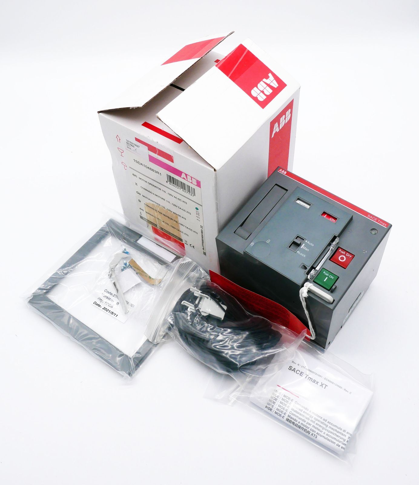 ABB SACE Tmax 1SDA104883R1 Motorantrieb MOE XT5 110...125V AC/DC -unused/OVP-