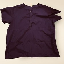 Women  s HOSPITEX Purple Scrub Uniform Top Size 3XL