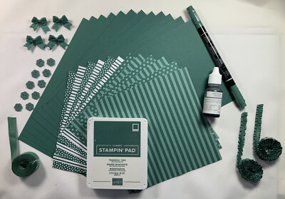 Stampin' Up! TRANQUIL TIDE In-Color Supplies - Cardstock, Ink, Refill, Marker+++