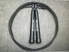 Rogue Fitness Adjustable Black Speed Jump Rope 10'