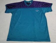Voit Retro Voit Brand Purple/Teal Jersey Size XL Baggy Shirt V-NECK GYM Vintage