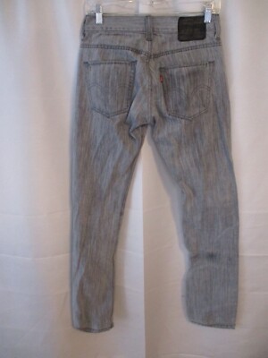 Levi's 511 Cotton Blend 28 x 32 Skinny Fit Light Gray Jeans SEE COMMENTS