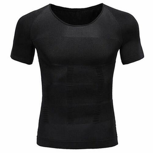 Men's Body Shaper Toning T-Shirt Ultra Durable Vest Compression Slim Underwear - Picture 27 of 35