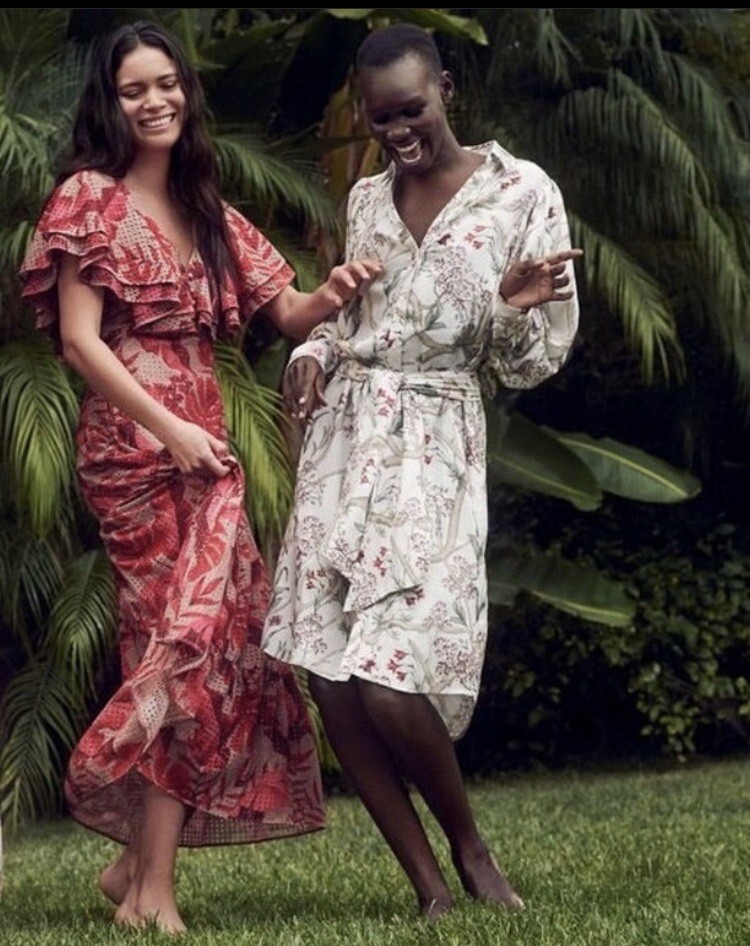 johanna ortiz linen shirt dress Linen Shirt Dress Johanna Ortiz H&M Belted Orchid Floral Runs Big  Measurements ⇩