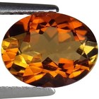 1.52 Ct Natural Tourmaline IGI Certified Gemstone Yellow Orange Color Oval Cut — photo 1