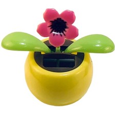 Solar Dancing Pink Flower Decoration