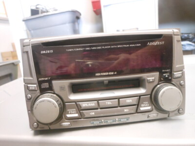 【訳あり/BT化】ADDZEST DM5655Z 2DIN スペアナ CD不良 Addzest Mitsubishi AM FM Tuner Receiver CD Mini Disc Player Stereo
