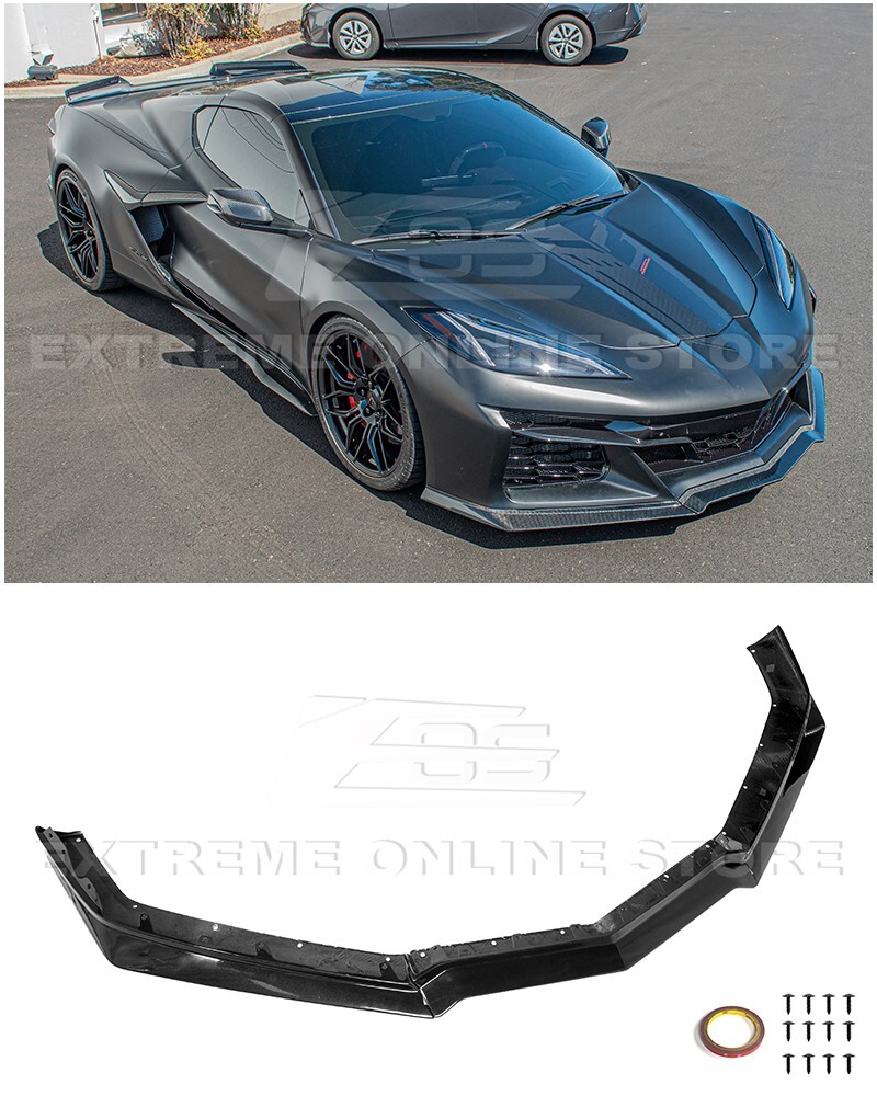 23-Up Corvette C8 Z06 | Z07 Package PAINTED CARBON FLASH Front Lip