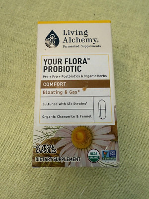 Living Alchemy YOUR FLORA PROBIOTIC COMFORT 60 capsules BRAND NEW!