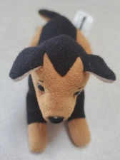 German Shepherd Shepard Stuffins Puppy Dog Stuffed Vtg 1997 Plush Key Chain 