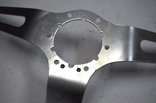 1969-1975 Chevy Corvette C3 Steering Wheel Used Black W/Stainless Spokes Nice - Picture 6 of 7