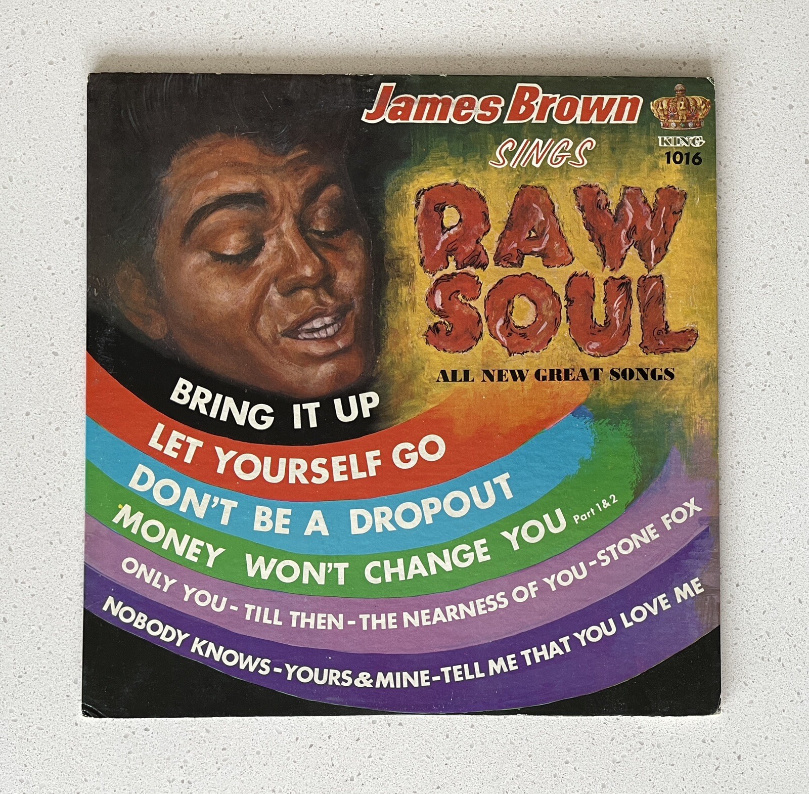 VG+/VG James Brown Sings Raw Soul Canada Regency King Vinyl Record Album LP