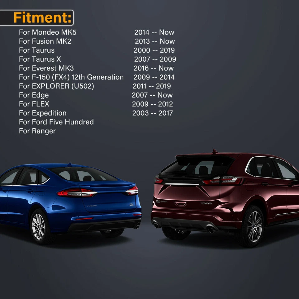 3D 2X Led Side Rearview Mirror Welcome Courtesy Lights For Ford EXPLORER 2011-19 - Image 3 of 4